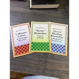 Bottom Line's Health Booklet Set Wacky‎ Remedies 5-Minute Cures Secret Healing